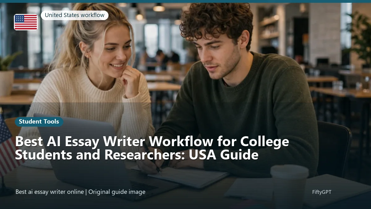 United States person using an online student tools workflow for Best AI Essay Writer Workflow for College Students and Researchers: USA Guide