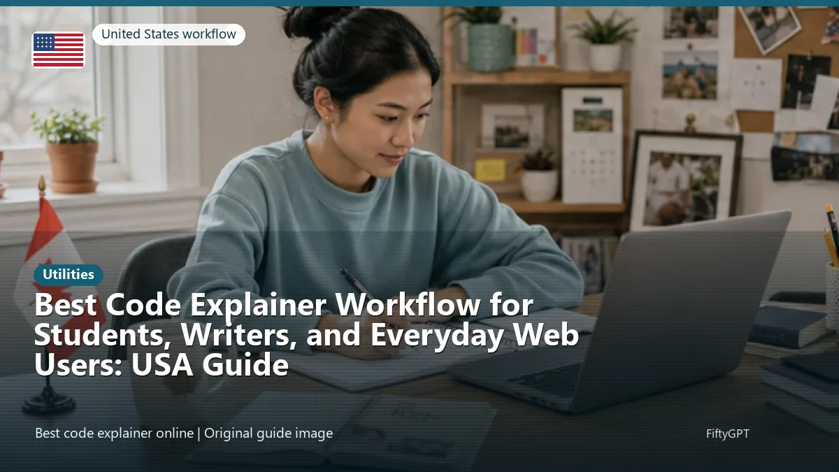 United States person using an online utilities workflow for Best Code Explainer Workflow for Students, Writers, and Everyday Web Users: USA Guide