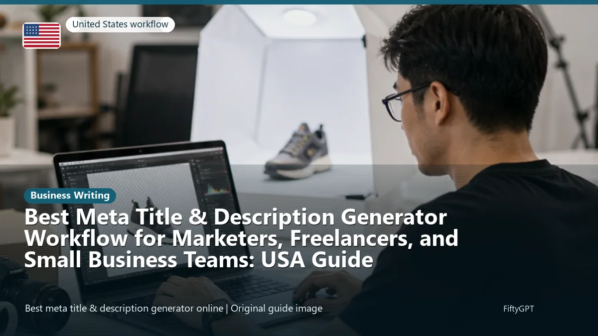 United States person using an online business writing workflow for Best Meta Title & Description Generator Workflow for Marketers, Freelancers, and Small Business Teams: USA Guide
