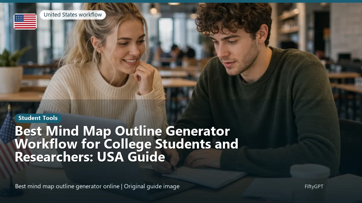 United States person using an online student tools workflow for Best Mind Map Outline Generator Workflow for College Students and Researchers: USA Guide